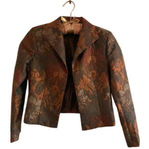 Brocade-like Cropped Jacket